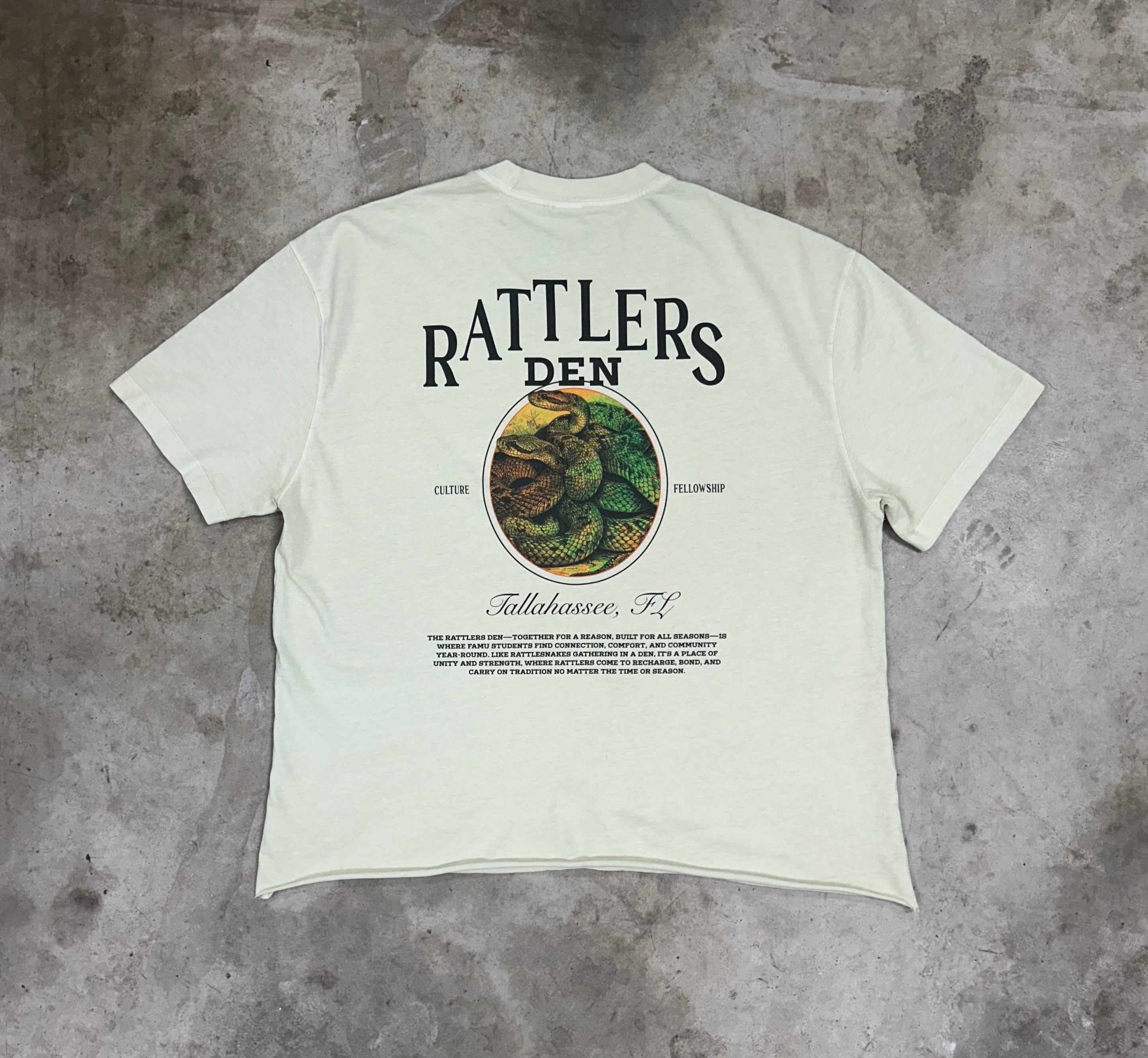 Rattlers Den Cropped Oversized Heavyweight Tee